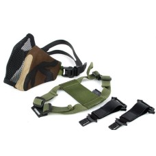 TMC PDW Ver2 Half Face Soft Mask w/ Steel Mesh (Color: Woodland)