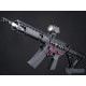 EMG F1 UDR-15 Skeletonized AR-15 eSilverEdge Airsoft AEG Rifle w/ C7M M-LOK Handguard (Color: Black & Red / SBR / Gun Only)