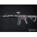EMG F1 UDR-15 Skeletonized AR-15 eSilverEdge Airsoft AEG Rifle w/ C7M M-LOK Handguard (Color: Black & Red / SBR / Gun Only)