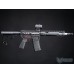 EMG F1 UDR-15 Skeletonized AR-15 eSilverEdge Airsoft AEG Rifle w/ C7M M-LOK Handguard (Color: Black & Red / SBR / Gun Only)