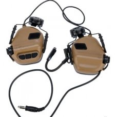 Earmor M32H MOD3 Tactical Communication Hearing Protector for ARC FAST MT Helmets (Color: Coyote Brown)