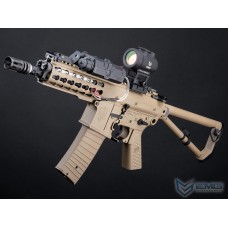 EMG Helios x Knights Armament Company PDW M2 Sportsline G2 AEG w/ Eshooter ETU (Color: Tan / Polymer Receiver / Gun Only)