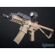 EMG Helios x Knights Armament Company PDW M2 Sportsline G2 AEG w/ Eshooter ETU (Color: Tan / Polymer Receiver / Gun Only)