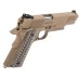 Cybergun x Colt 1911 Tactical CO2-Powered Airsoft Gas Blowback Pistol - KWC (Model: Desert Sand)