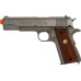 Cybergun x Colt 1911 Tactical CO2-Powered Airsoft Gas Blowback Pistol - KWC (Model: Stainless Classic)