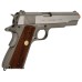 Cybergun x Colt 1911 Tactical CO2-Powered Airsoft Gas Blowback Pistol - KWC (Model: Stainless Classic)