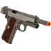 Cybergun x Colt 1911 Tactical CO2-Powered Airsoft Gas Blowback Pistol - KWC (Model: Stainless Classic)