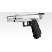 Tokyo Marui Hi Capa 5.1 Stainless Green Gas Airsoft Pistol - Silver