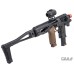 CAA Airsoft Micro Roni Pistol Carbine Conversion Kit for P320 M17 & M18 GBB Pistols (Color: Black)