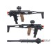 CAA Airsoft Micro Roni Pistol Carbine Conversion Kit for P320 M17 & M18 GBB Pistols (Color: Black)