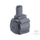 Avengers 1200 Round Electric Drum Magazine for Airsoft AEG Rifles (Model: MP5 - Black / Button)