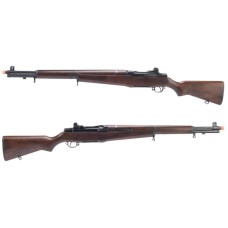 Marushin Real Wood Garand Airsoft Gas Blowback Rifle (Model: M1 / Buna Dark Brown)