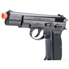 ASG CZ Licensed CZ75 Shell-Ejecting Gas Blowback Airsoft Pistol by Marushin (Model: Polished Black)