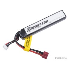 Airsoft.com 11.1v High Performance Airsoft Battery (Model: For Deans / T-Plug Connector / 1100mAh)