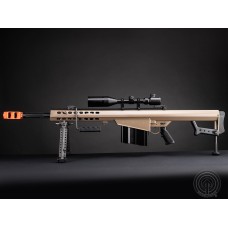 SOCOM Gear x Barrett M107 Shell Ejecting Airsoft HPA Powered Sniper Rifle (Black, Tan, Grey / 20")
