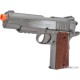 Cybergun x Colt M45A1 CO2 "High Efficiency" Airsoft High Power Gas Pistol (Model: Stainless Steel / Gun Only)