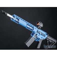 EMG x F1 UDR-15 Skeletonized AR-15 eSilverEdge Airsoft AEG Rifle w/ C7M M-LOK Handguard (Color: Blue / Carbine / Gun Only)