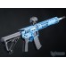 EMG x F1 UDR-15 Skeletonized AR-15 eSilverEdge Airsoft AEG Rifle w/ C7M M-LOK Handguard (Color: Blue / Carbine / Gun Only)