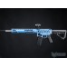EMG x F1 UDR-15 Skeletonized AR-15 eSilverEdge Airsoft AEG Rifle w/ C7M M-LOK Handguard (Color: Blue / Carbine / Gun Only)