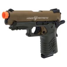 HFC Tactical 45 1911 Gas Blowback Airsoft Pistol (Color: Tan / Green Gas)