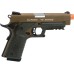HFC Tactical 45 1911 Gas Blowback Airsoft Pistol (Color: Tan / Green Gas)