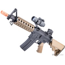 Cybergun x Colt M4 AEG Airsoft Rifle w/ E-Shooter MOSFET - E&C (Model: MK18 CQB-R / Tan) Cybergun x Colt M4 AEG Airsoft Rifle w/ E-Shooter MOSFET - E&C (Model: MK18 CQB-R / Tan)