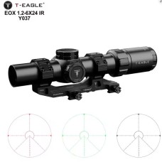 T-EAGLE EOX 1.2-6X24IR Tactical LPVO Short Rifle Scope (Black)