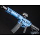 EMG F-1 Firearms UDR-15 Skeletonized AR-15 Airsoft AEG Rifle w/ GATE Aster Programmable MOSFET (Model: SBR / Blue)