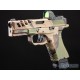 EMG F-1 Firearms Licensed BSF-19 Optics Ready Gas Blowback Airsoft Pistol (Color: Woodland / CO2)