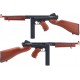 Cybergun Auto Ordnance Licensed Thompson M1A1 Airsoft AEG Rifle w/ Real Wood Grip and Stock