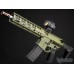 EMG Noveske N4 Licensed Ghetto Blaster NHR-9 (10.5") Airsoft M4 GBBR (MWS System) by Double Eagle (Black, Tan, Grey, Green)