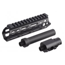 Action Army AAP 01 GBB Airsoft Aluminum Handguard - Black