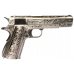 WE 1911 Classic Floral Pattern GBB Pistol Airsoft - Silver