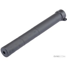 SR-25 Type QD Airsoft Mock Silencer Suppressor Barrel Extension for SR25 Series Airsoft Rifles (Color: Black)