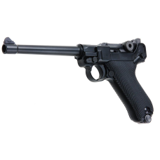 WE P08 Luger Green Gas Airsoft Pistol (6 inch / Black)
