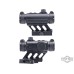 Matrix X1-E 1x23 Style Compact Red/Green Dot Reflex Sight w/ QD 1.25" Cantilever Riser Mount (Color: Black)
