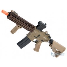 EMG Daniel Defense Licensed DD MK18 MOD 1 B.R.S.S. Recoil EBB Airsoft AEG Rifle (Color: Tan)