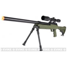 Matrix ASR SR-2 Shadow Op Bolt Action Airsoft Sniper Rifle w/ LE Stock & Bipod (Model: OD Green + 3-9x40 Scope)