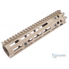 EMG Daniel Defense Licensed CNC Aluminum Free Float M-LOK RIS III Handguard for M4 Airsoft AEG Rifles by CYMA (Color: Dark Earth / 9.5")