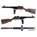 6mmProShop x S&T PPSH-41 WWII Electric Blowback Airsoft AEG Submachine Gun (Model: Faux Wood)