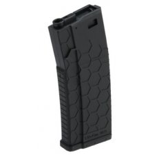 EMG Helios Hexmag Airsoft Polymer 300rd FlashMag Magazine for M4 / M16 Series Airsoft AEG Rifles (Color: Black / Single)