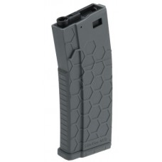 EMG Helios Hexmag Airsoft Polymer 300rd FlashMag Magazine for M4 / M16 Series Airsoft AEG Rifles (Color: Grey / Single)