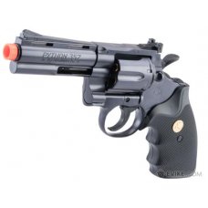 Tokyo Marui Licensed Colt Python .357 Spring Powered Airsoft Revolver (Color: Black / 4 inch)