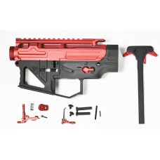 APS PER Lightweight Complete Full Metal M4 Receiver Set (Color: Red / Black)