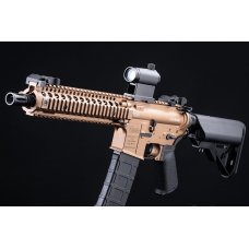 EMG Daniel Defense Licensed DDM4 Airsoft AEG Rifle w/ CYMA Platinum QBS Gearbox (Model: DDMK18, Dark Earth / Gun Only)