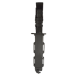 Matrix Airsoft Tactical Rubber Bayonet with Sheath & M4 / M16 QD Mount (Color: Black)