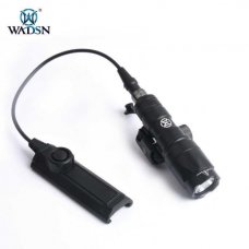 Wadsn M300A mini Scout Light (surefire replica) with dual function tape switch (black)
