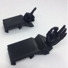 3d printed offset finger sights backup iron sights