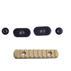 m-lok rail pieces 9 slot polymer tan