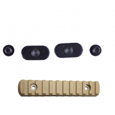 m-lok rail pieces 11 slot tan polymer